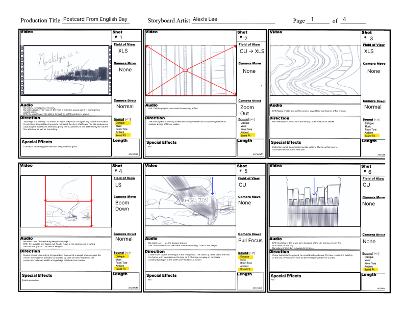 Final Storyboards